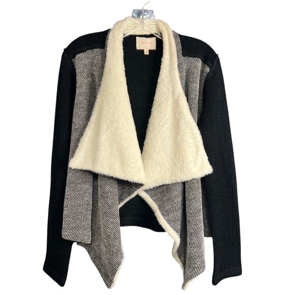 Skies Are Blue Open Waterfall Knit Cardigan M - Picture 1 of 5